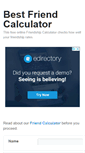Mobile Screenshot of friend-calculator.com